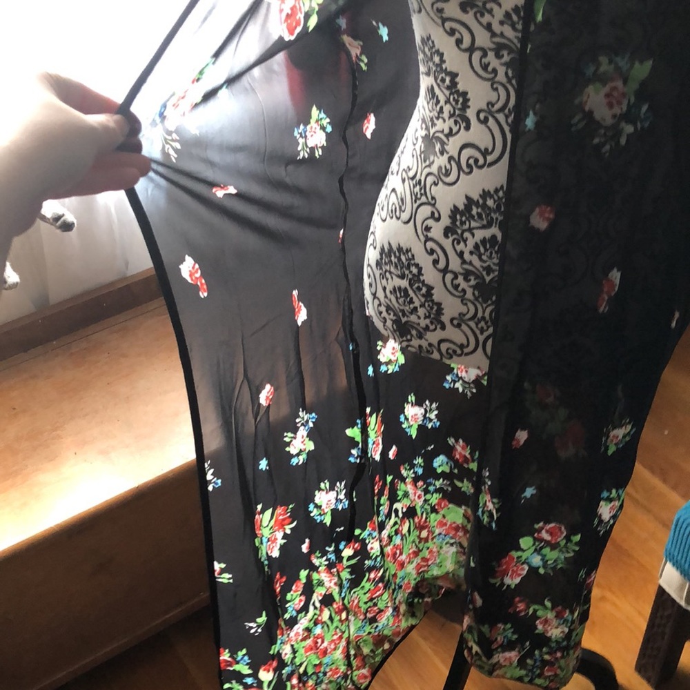 Long Sheer Bohemian Duster Robe - Picture 4 of 7